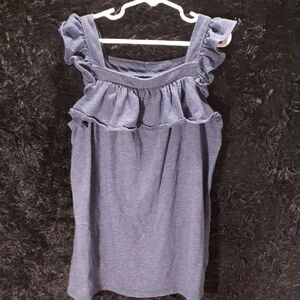 Cat & Jack Kids Ruffled Tank Top in Navy